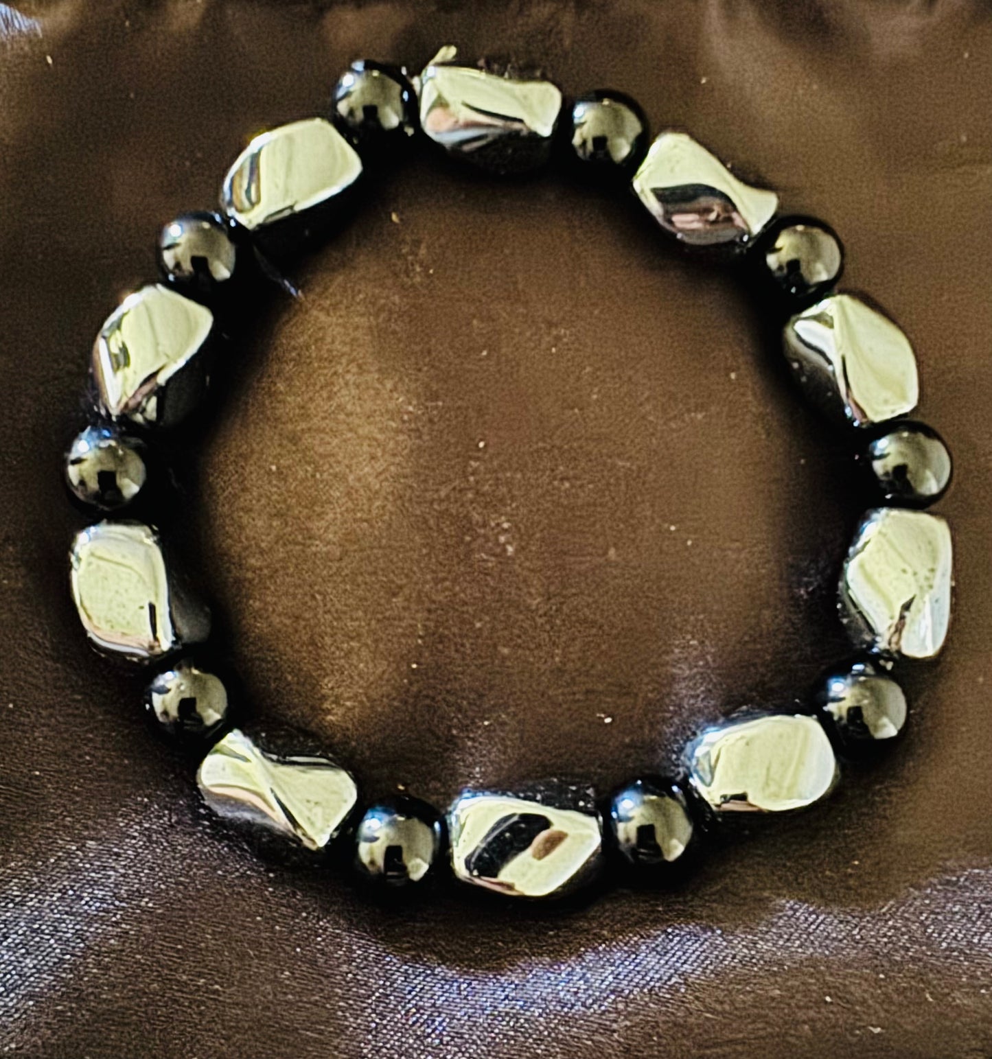 Black and grey bracelet-19cm