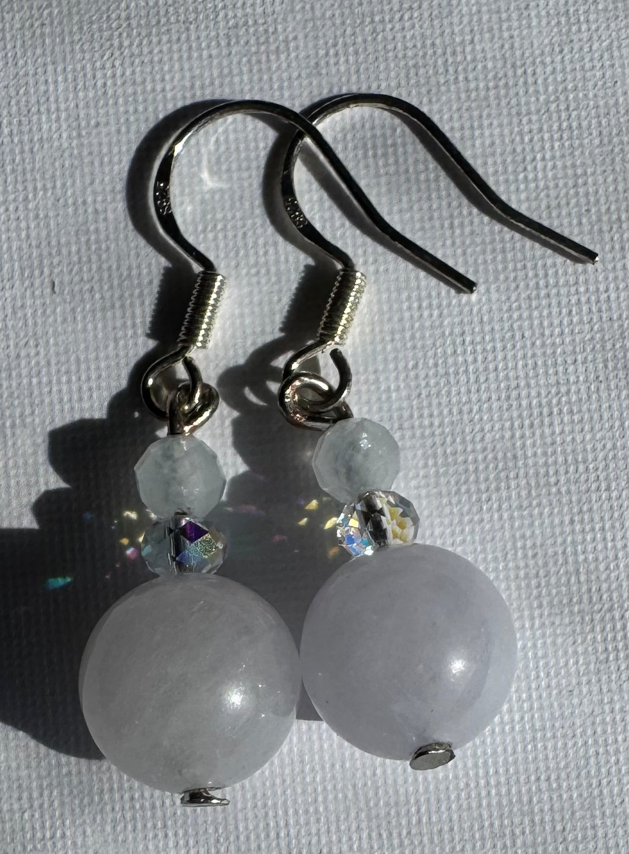 Sterling Silver Aquamarine drop Earrings